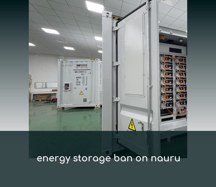energy storage ban on nauru