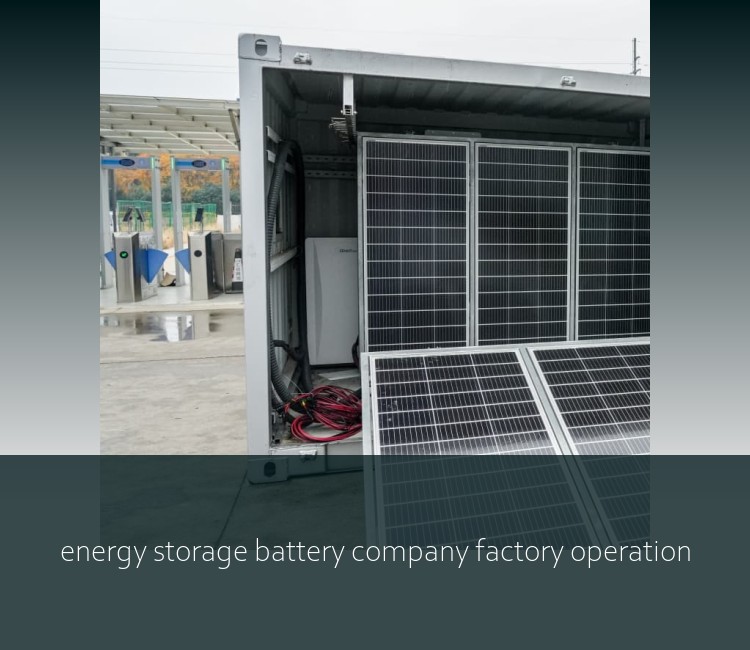 energy storage battery company factory operation