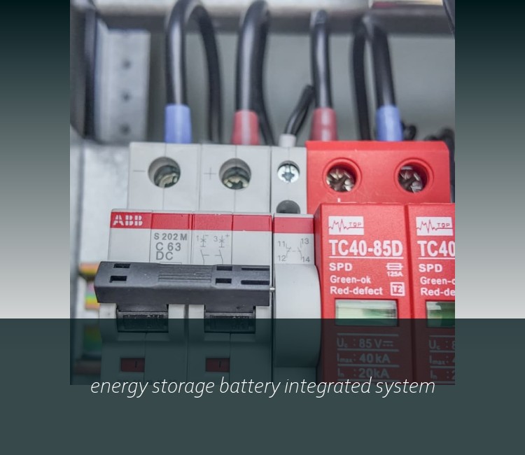 energy storage battery integrated system