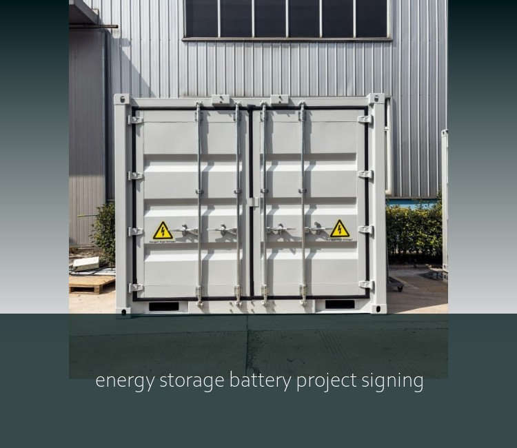 energy storage battery project signing