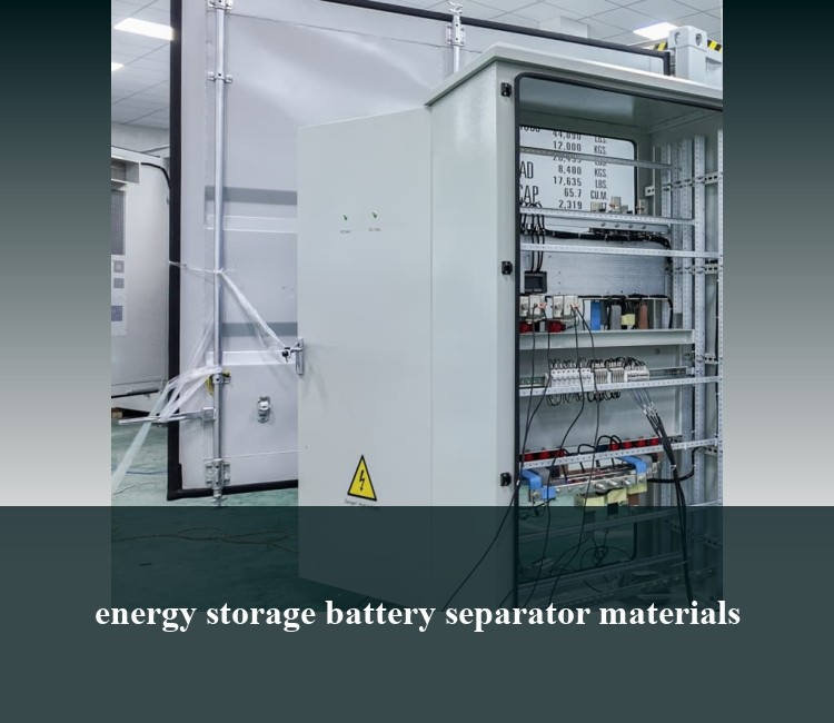 energy storage battery separator materials