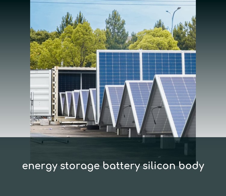 energy storage battery silicon body