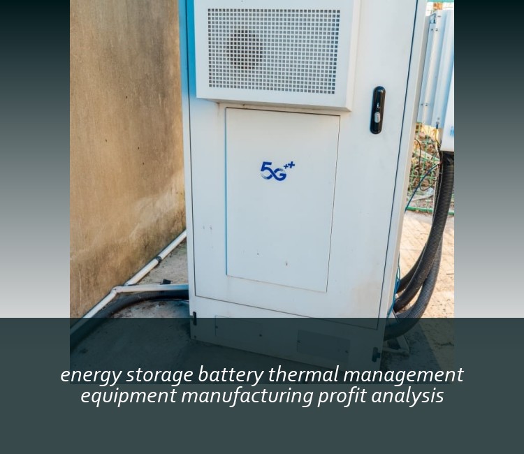 energy storage battery thermal management equipment manufacturing profit analysis