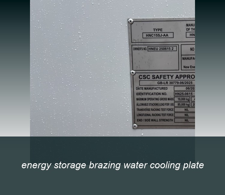 energy storage brazing water cooling plate