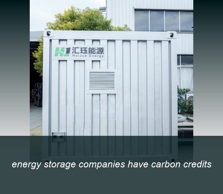 energy storage companies have carbon credits