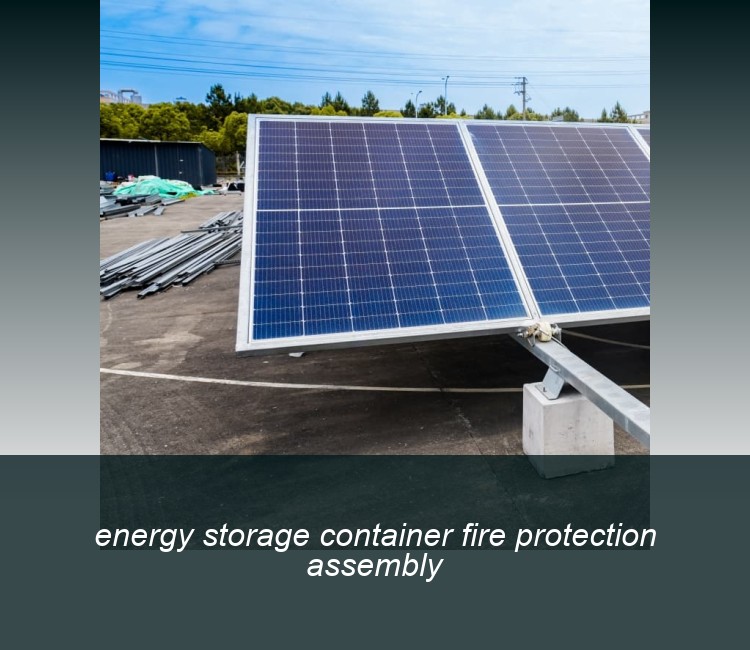 energy storage container fire protection assembly