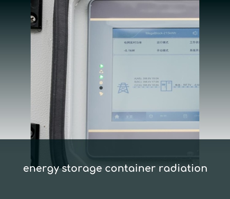 energy storage container radiation