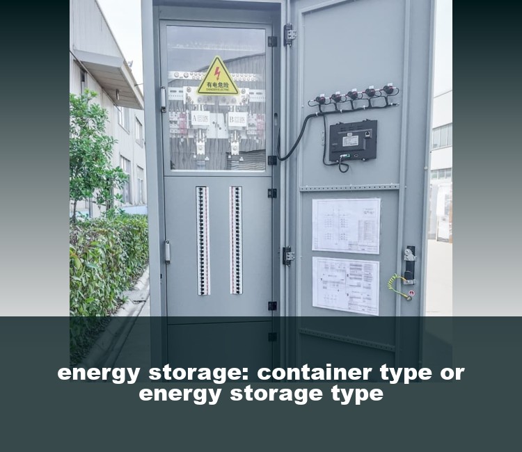 energy storage: container type or energy storage type