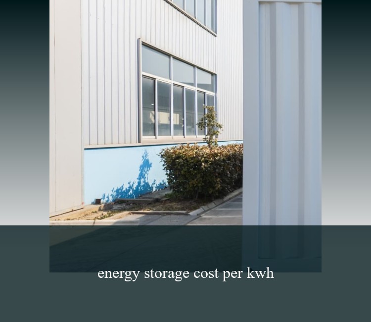 energy storage cost per kwh