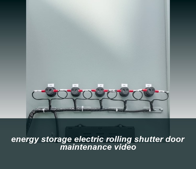 energy storage electric rolling shutter door maintenance video