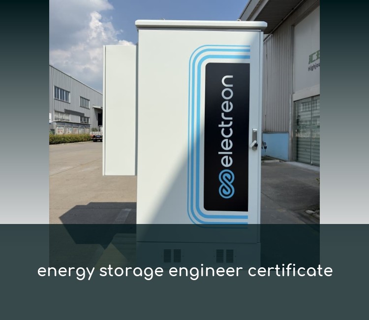energy storage engineer certificate