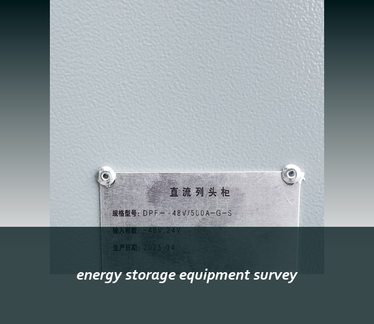 energy storage equipment survey