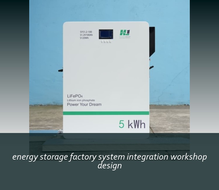 energy storage factory system integration workshop design