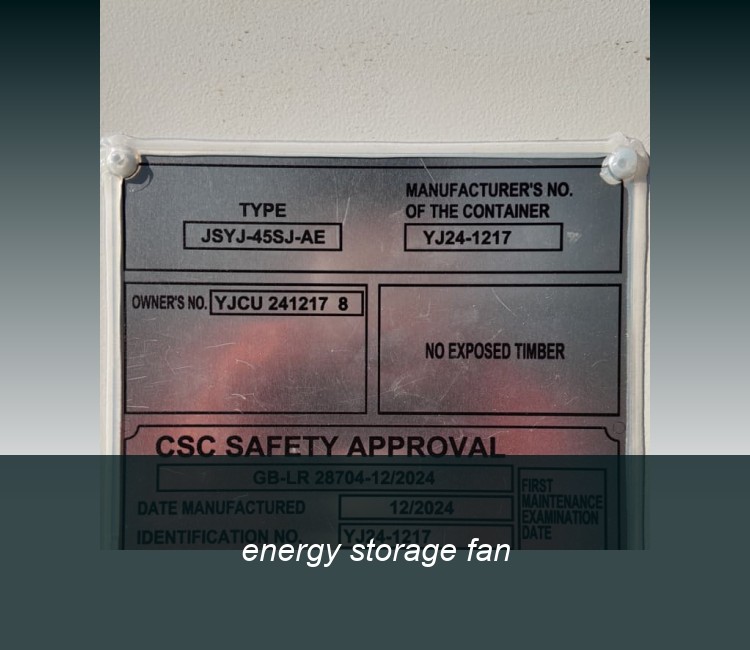 energy storage fan