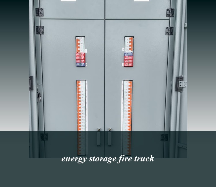 energy storage fire truck