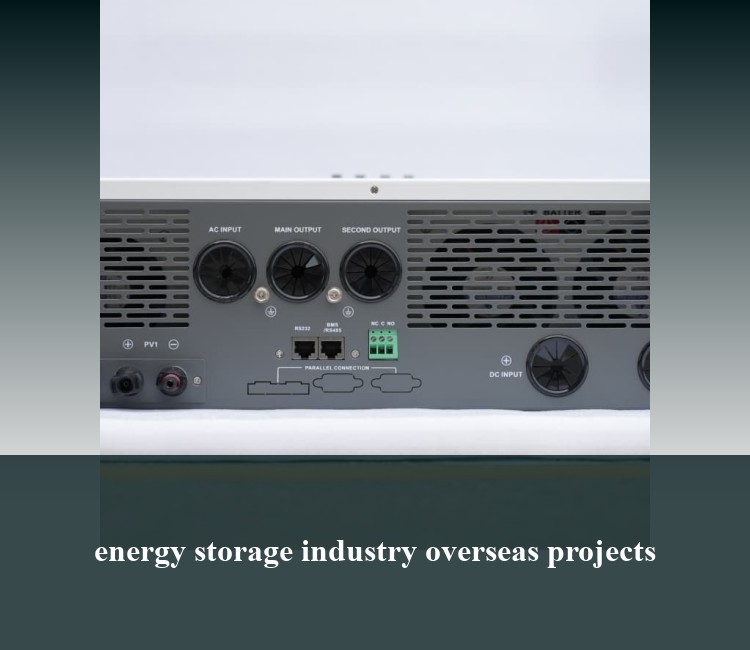 energy storage industry overseas projects