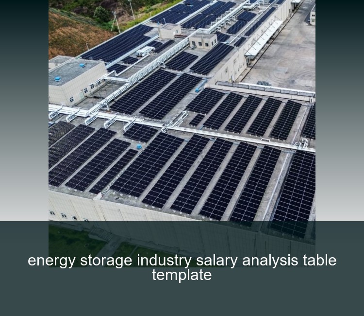 energy storage industry salary analysis table template