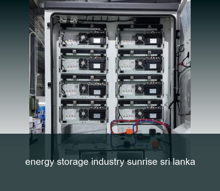 energy storage industry sunrise sri lanka
