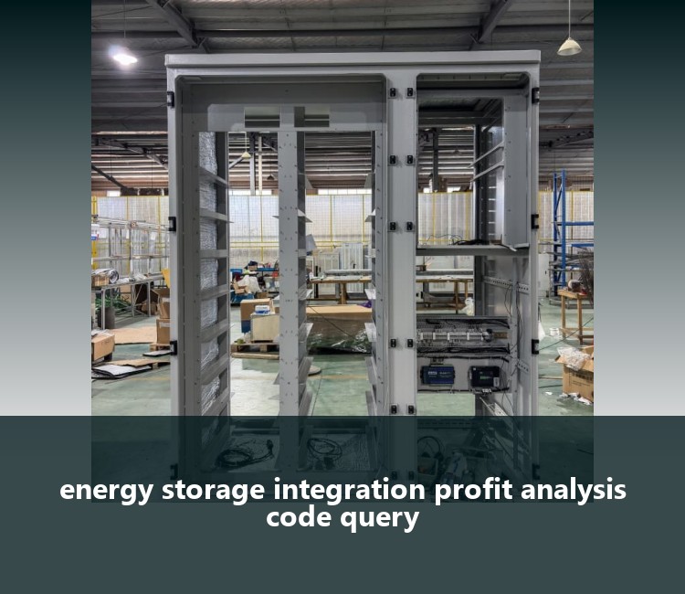 energy storage integration profit analysis code query