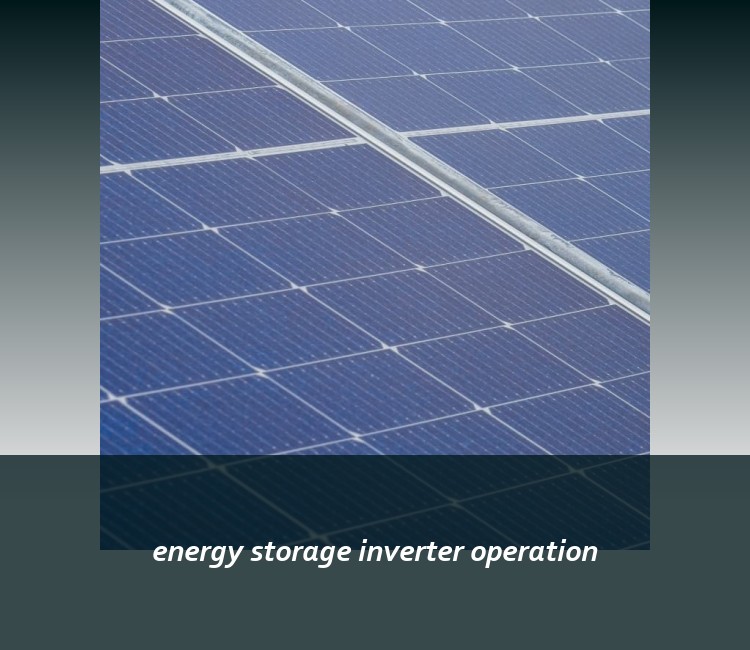 energy storage inverter operation
