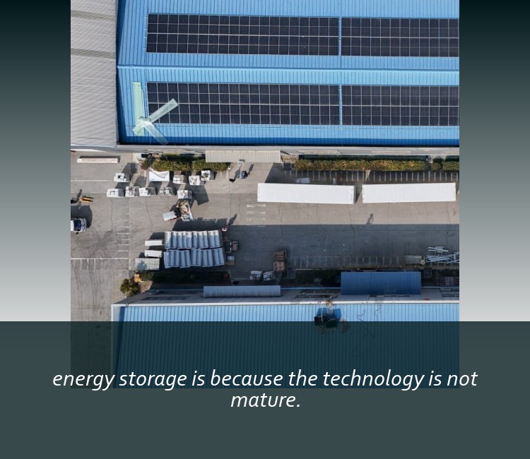 energy storage is because the technology is not mature.
