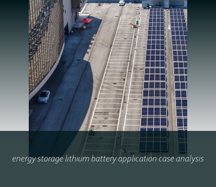 energy storage lithium battery application case analysis