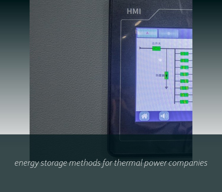 energy storage methods for thermal power companies