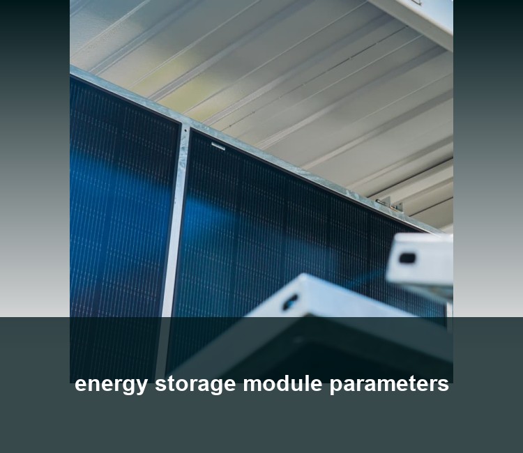 energy storage module parameters
