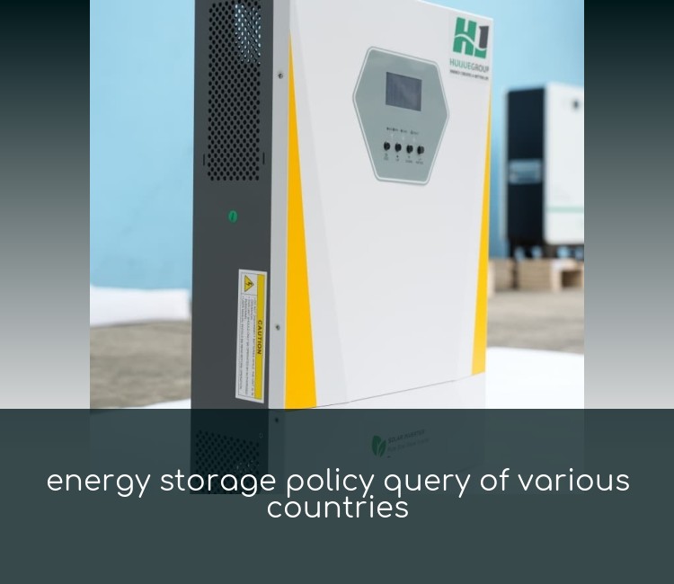 energy storage policy query of various countries