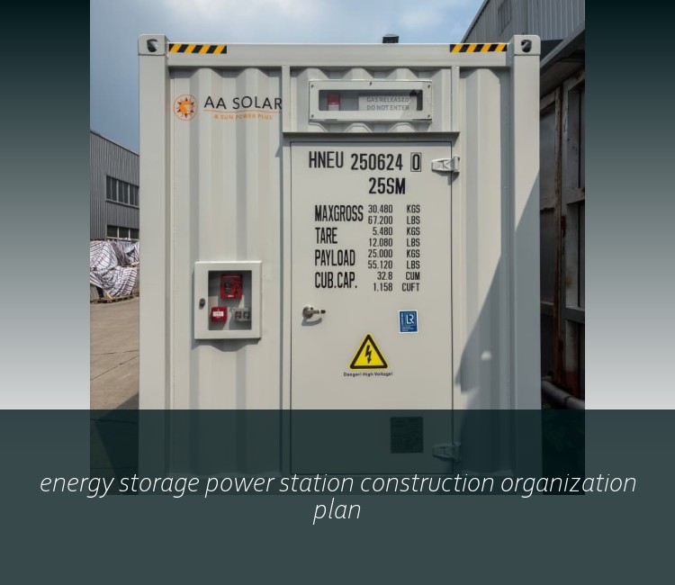 energy storage power station construction organization plan