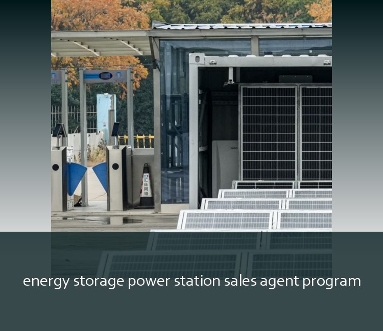 energy storage power station sales agent program