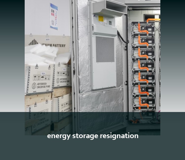 energy storage resignation
