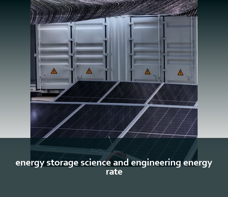 energy storage science and engineering energy rate