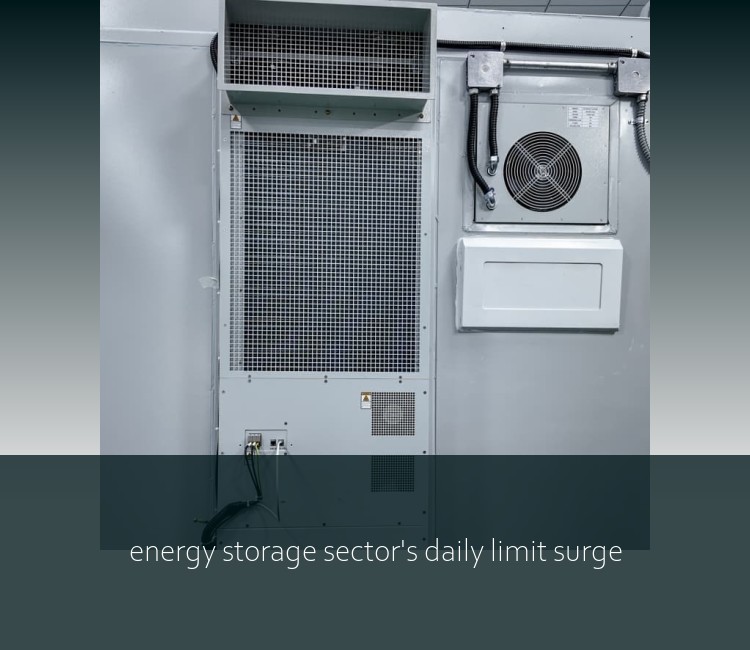 energy storage sector's daily limit surge