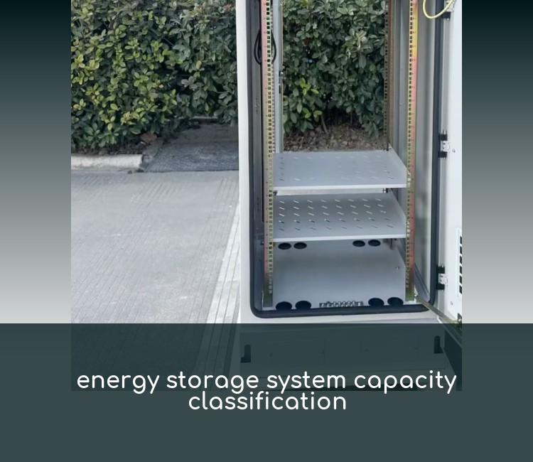 energy storage system capacity classification