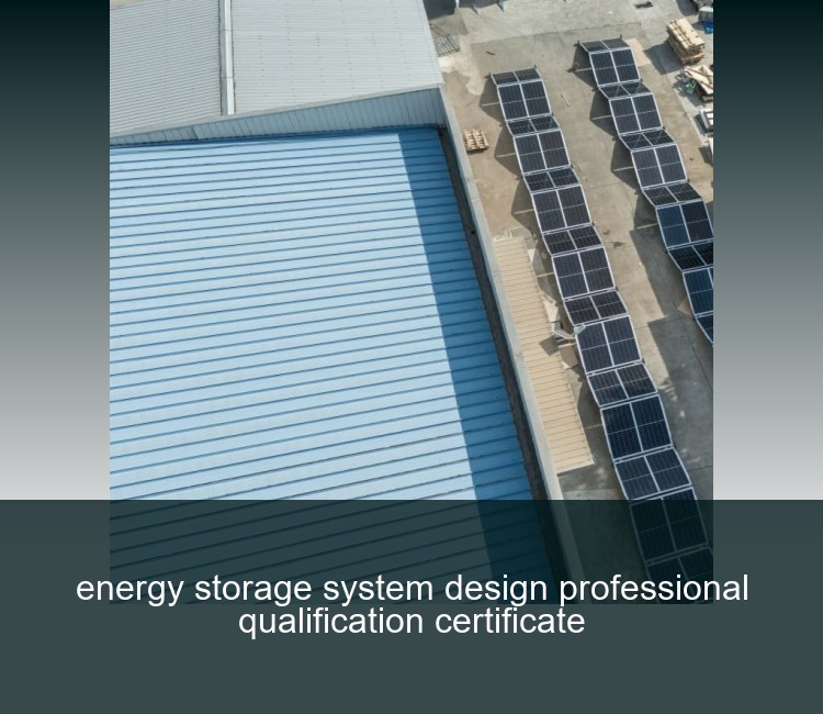 energy storage system design professional qualification certificate