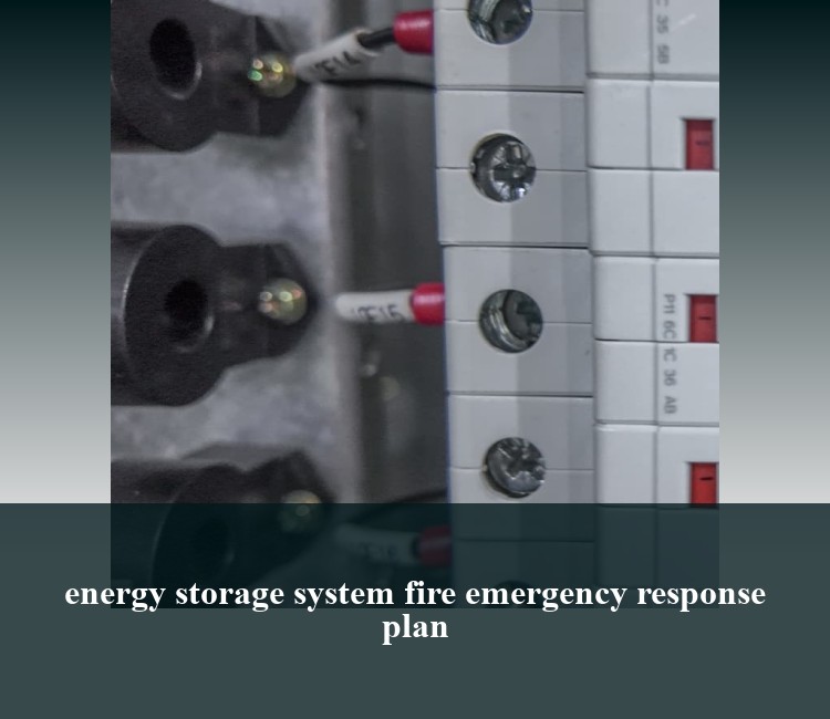 energy storage system fire emergency response plan