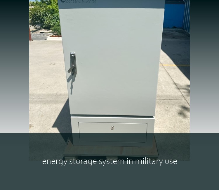 energy storage system in military use