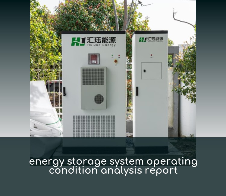 energy storage system operating condition analysis report
