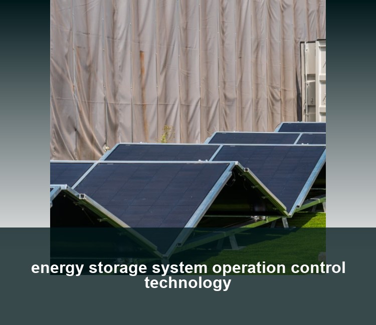 energy storage system operation control technology