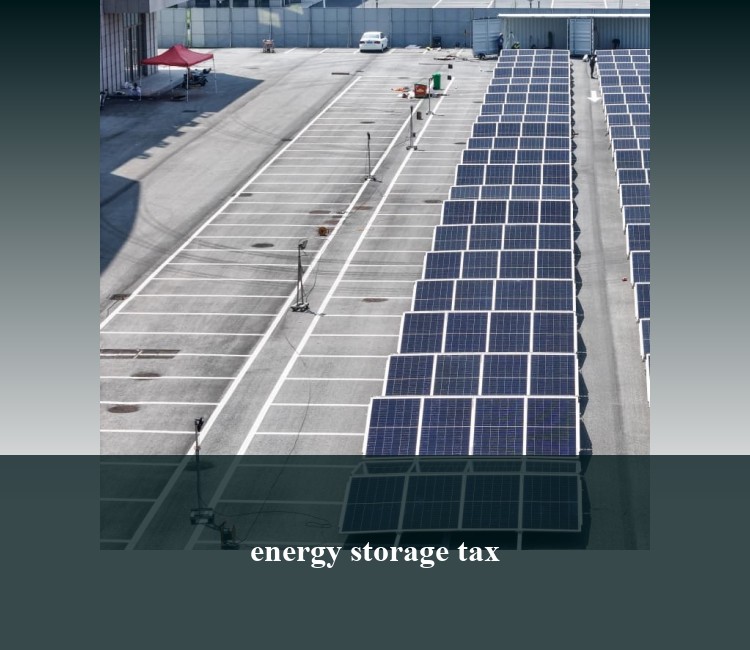 energy storage tax