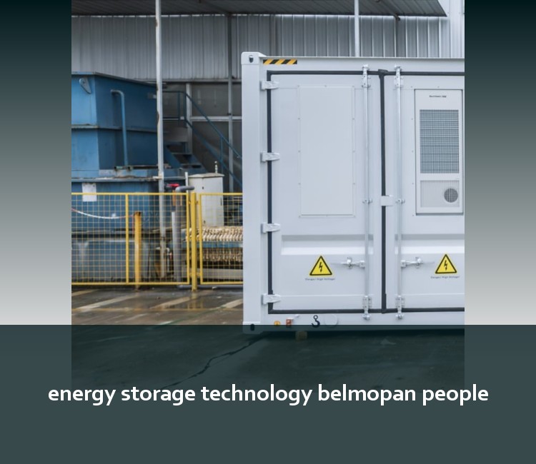 energy storage technology belmopan people