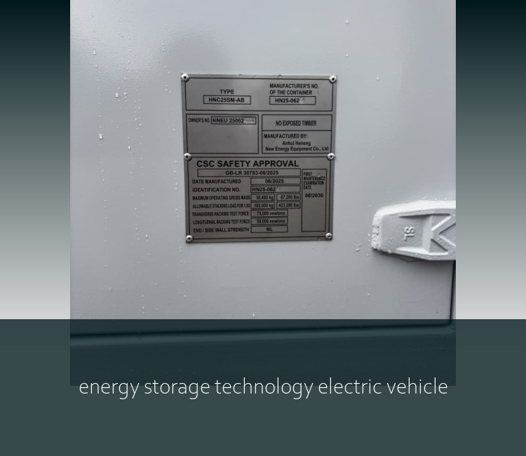 energy storage technology electric vehicle