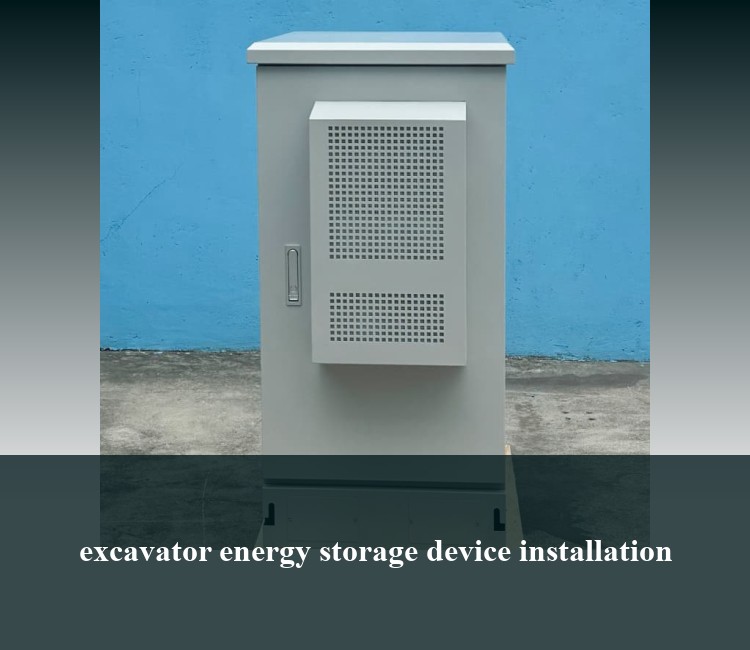 excavator energy storage device installation