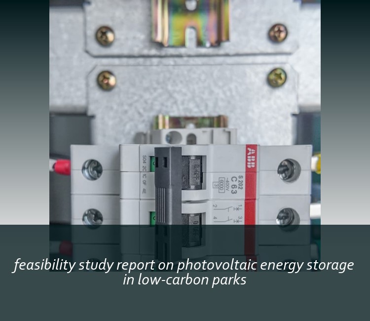 feasibility study report on photovoltaic energy storage in low-carbon parks