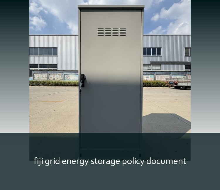fiji grid energy storage policy document