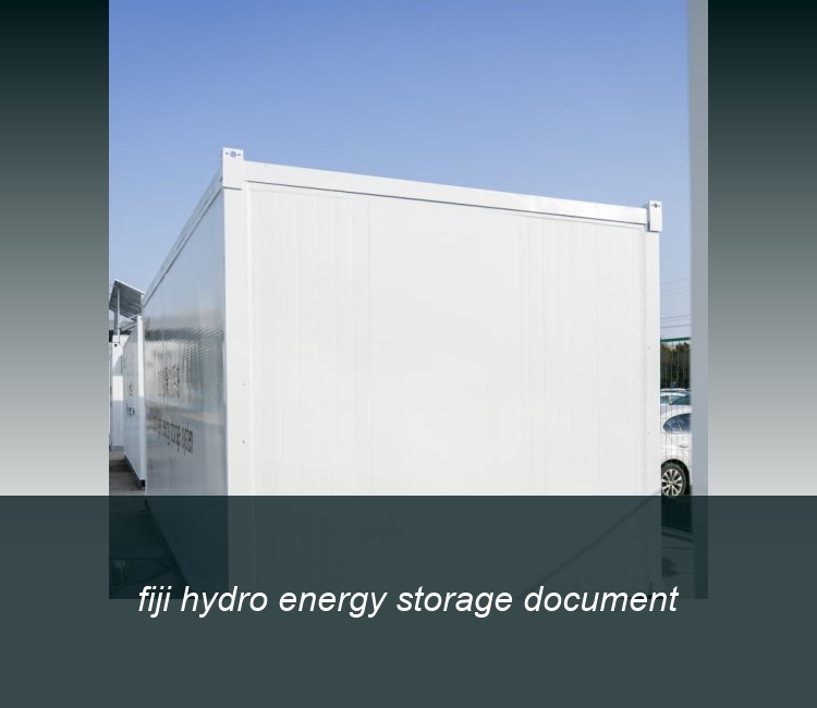 fiji hydro energy storage document