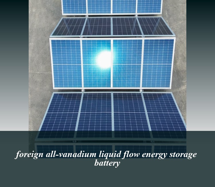 foreign all-vanadium liquid flow energy storage battery