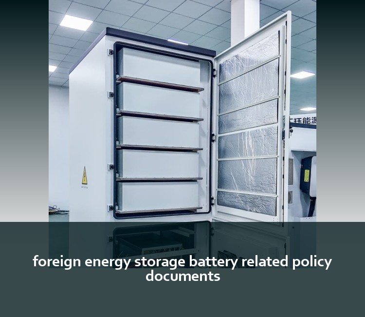 foreign energy storage battery related policy documents