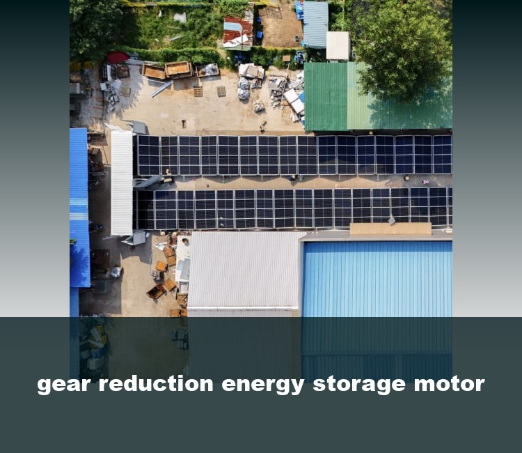 gear reduction energy storage motor
